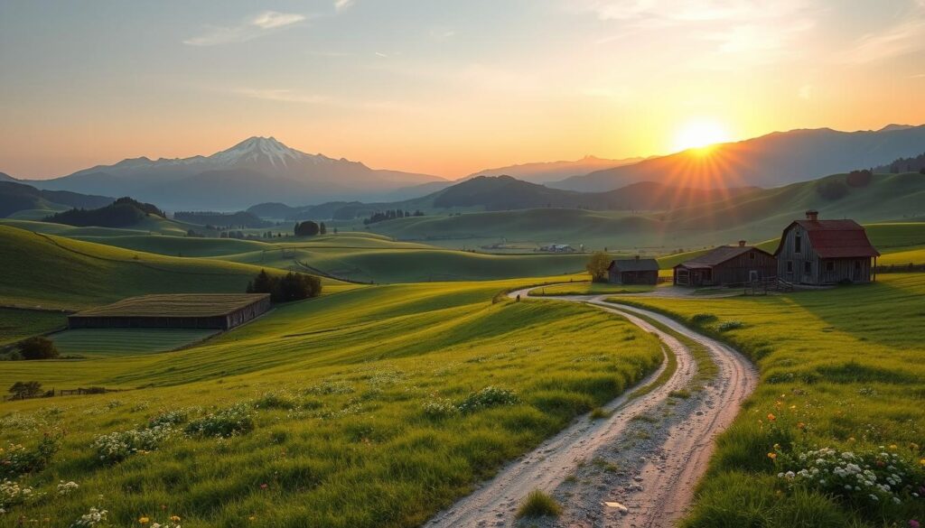 Biei rural landscape