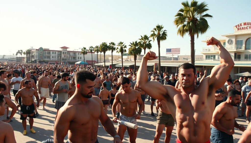 Muscle Beach California fitness at Muscle Beach